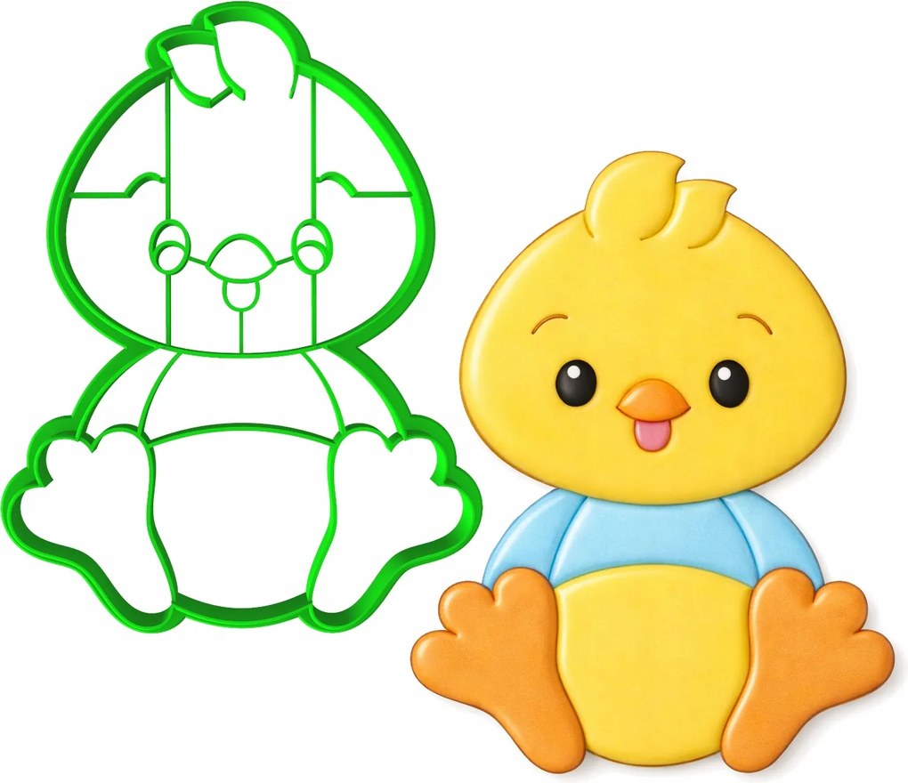 Húsvéti Mézeskalács Forma Húsvéti Csirke Csibe 12cm