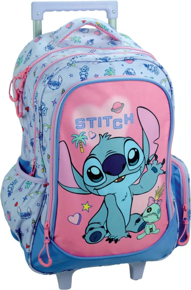 Disney Lilo és Stitch, A csillagkutya Scrapbook gurulós iskolatáska, táska 46 cm