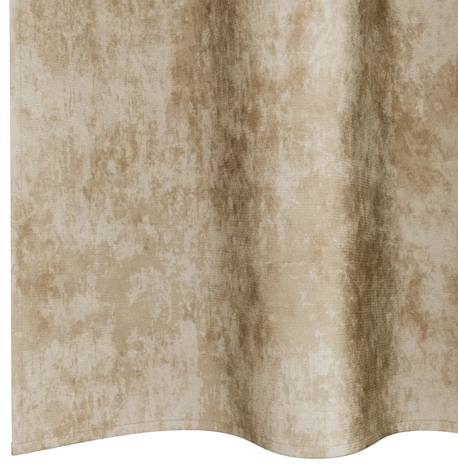 Bársonyfüggöny 2 db Szemfüggöny Krém 245x140 cm