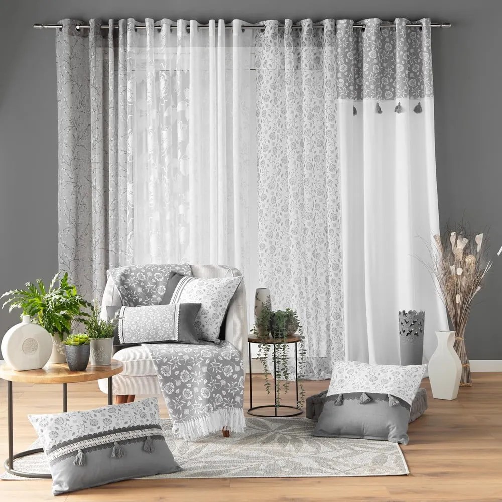 Szürke takaró 125x150 cm Flavie – douceur d'intérieur