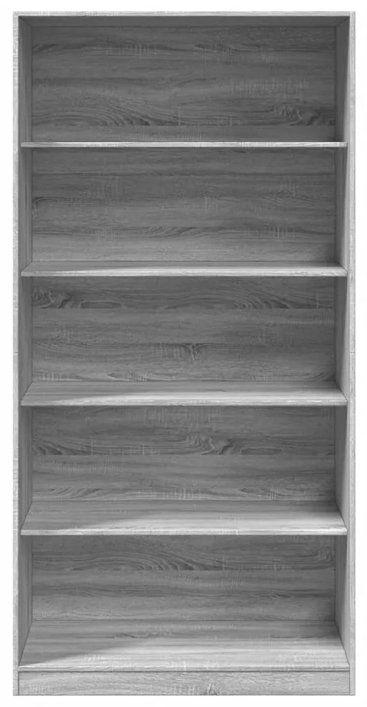 szürke sonoma színű szerelt fa ruhásszekrény 100 x 50 x 200 cm