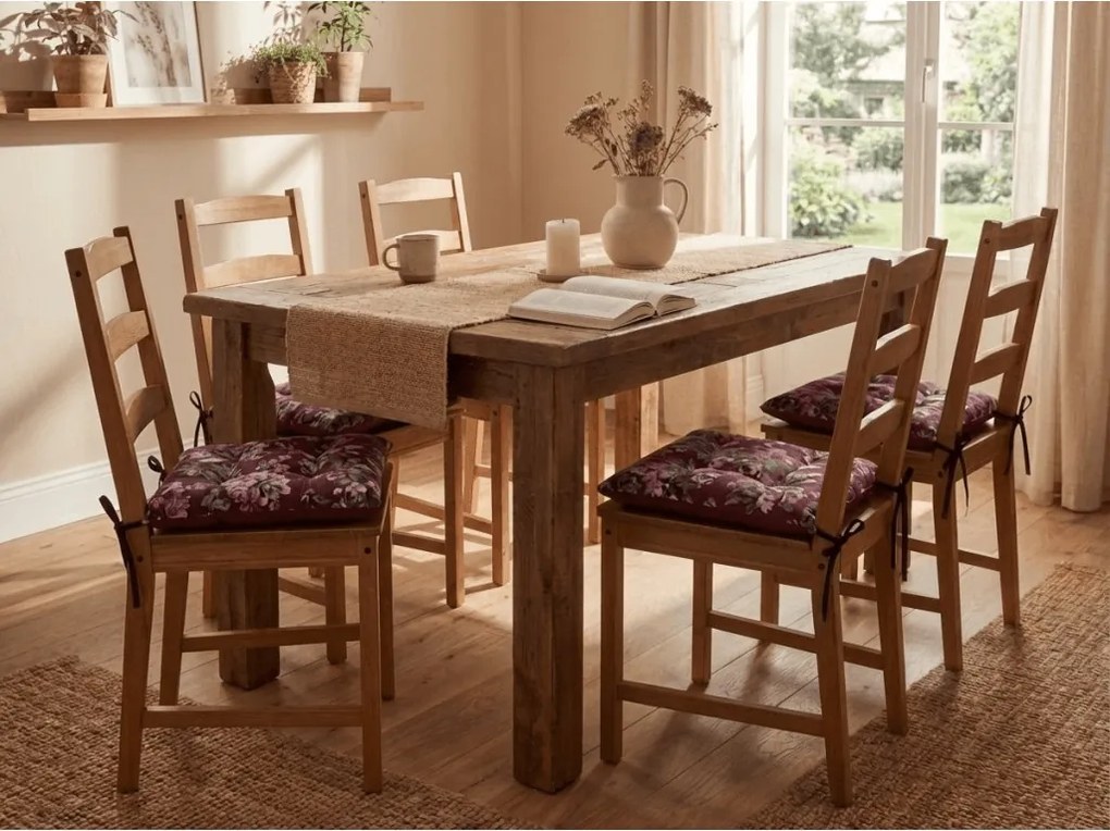 Székre való ülőpárna MAZAKO 38x38 cm, rózsaszín