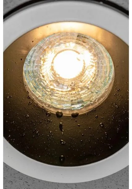 Lámpa Mennyezeti lámpatest ELVA, IP54, Ø85x45mm,kör, fehér/fekete