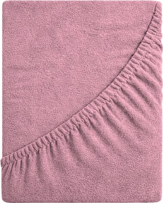 Frottír Lepedő Gumis 180x200 Vastag DeLux 190g Párizsi Rózsaszín