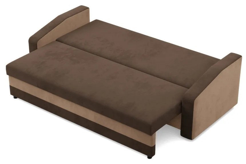 Hewlet kanapéágy, szövet anyag, bonell töltet, barna