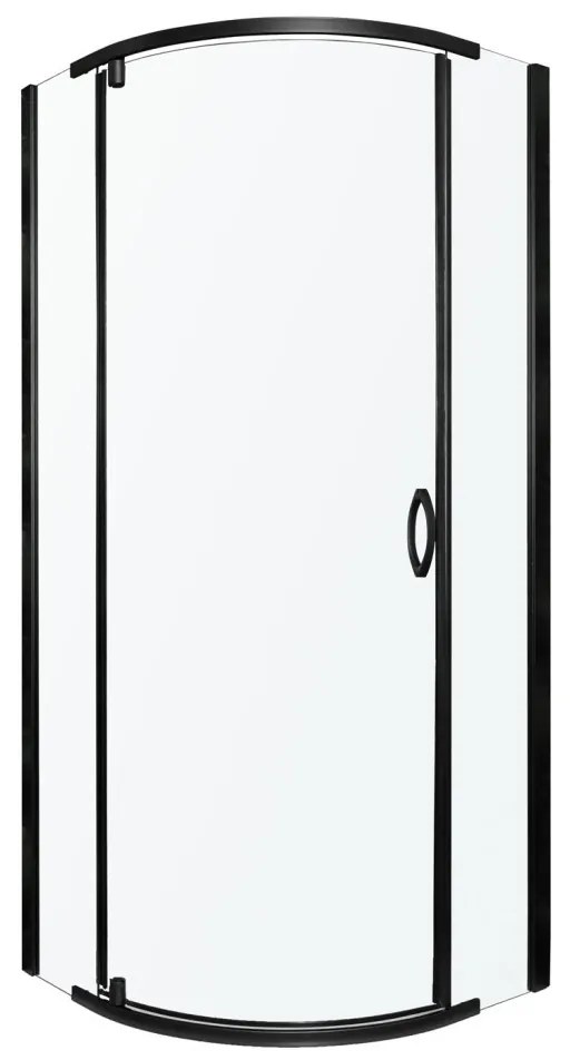 Splash Black 80 íves zuhanykabin zuhanytálca nélkül