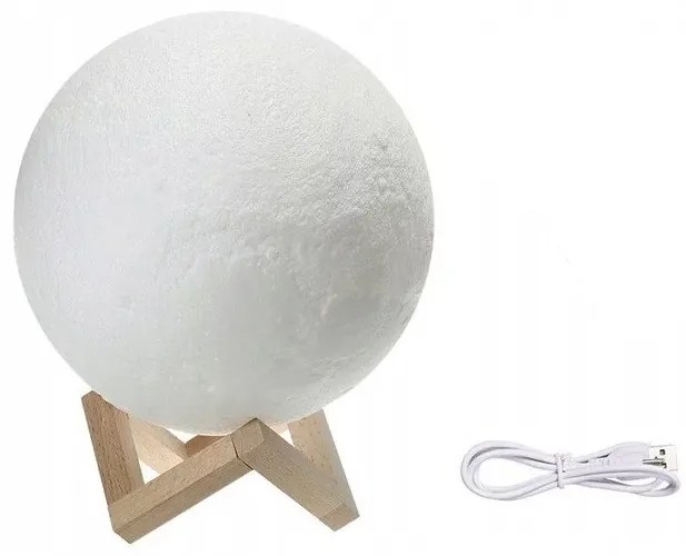 Shining Moon Light 3D hold alakú éjszakai lámpa - 7,5 cm