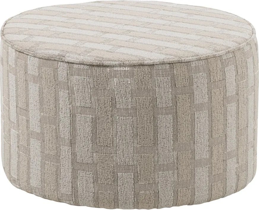 Bézs zsenília puff Sarli – WOOOD