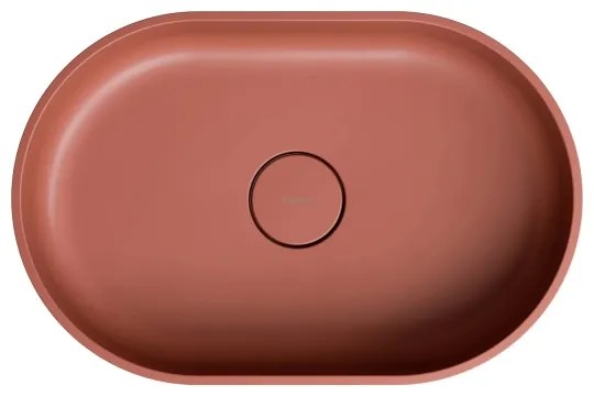 OMNIRES OVOUNTE - OVO 55x36 cm mosdó, dolomit, matt terrakotta