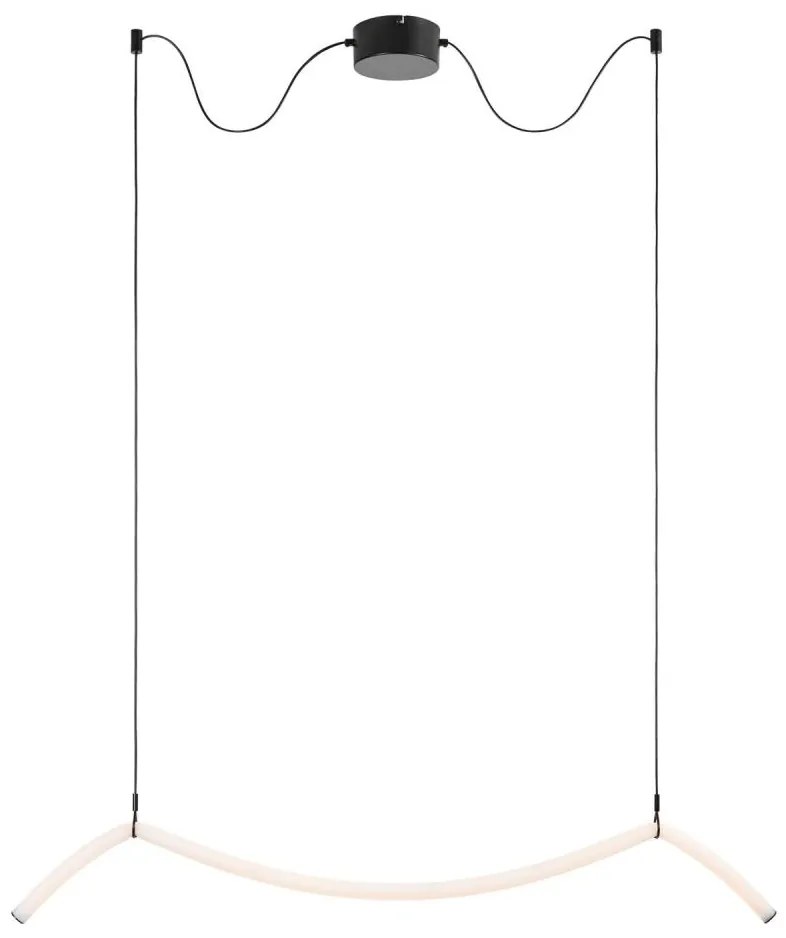 Markslöjd 108873 - Dimmelhető, kábelre szerelt MELT LED csillár LED/13W/230V fekete