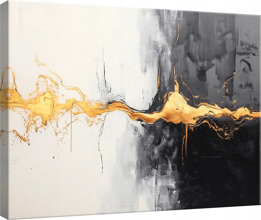 Vászonkép Hálószoba Nappali Konyha Absztrakt Arany Vászon Fal 60x40