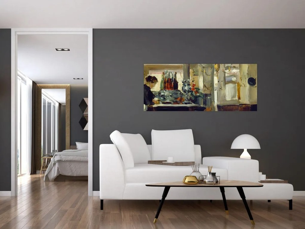 Kép - Style of Edouard Manet, Bon Bock Cafe, reprodukciók (120x50 cm)