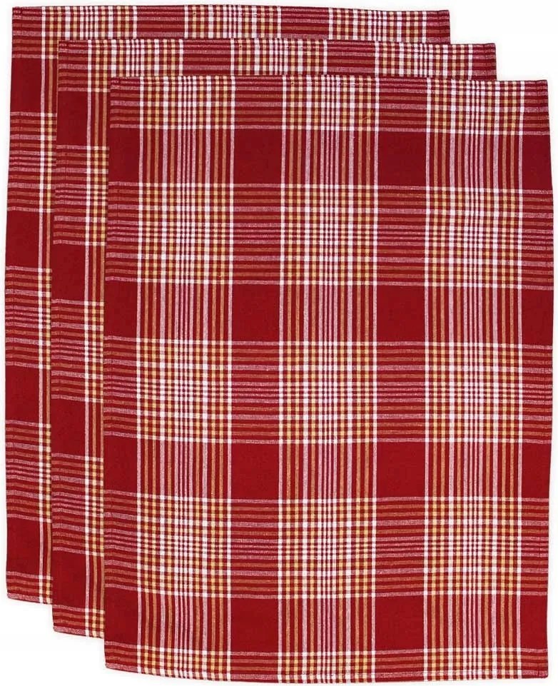 Home Elements 3 darabos konyharuha szett 50 x 70 cm, téli kockás