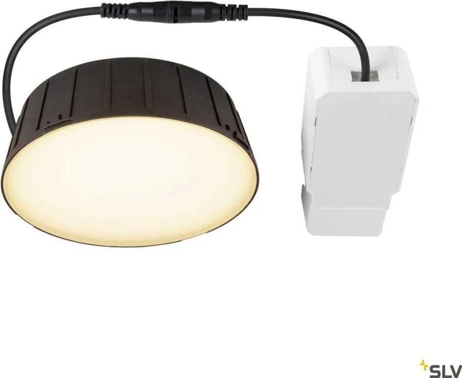SLV 1007509 DOWNLIGHT Kültéri Mennyezetbe Építhető Lámpa Fekete LED IP54