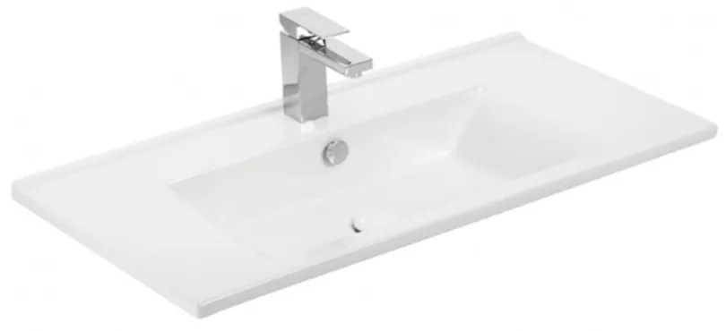 TMP IRON 85 álló fürdőszobabútor - Sanovit ATRIA 9085 porcelán mosdóval - 85 x 45,5cm