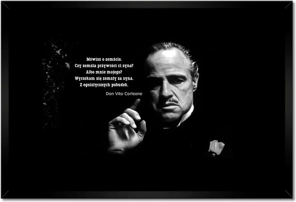 Poszterek keretben 60x40 Godfather Don Idézetek