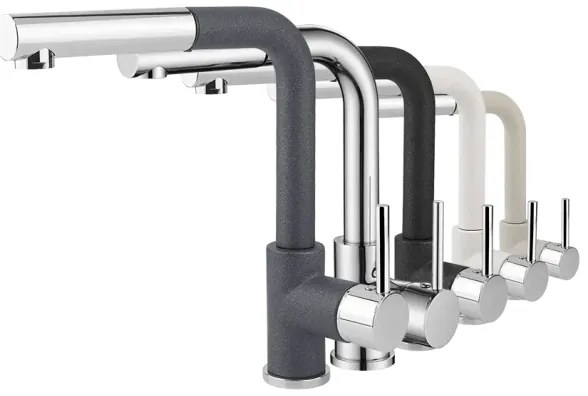 Concept BDG4527DG - mosogató csaptelep kihúzható zuhanyfejjel, 26,9 cm, gránit/sötétszürke