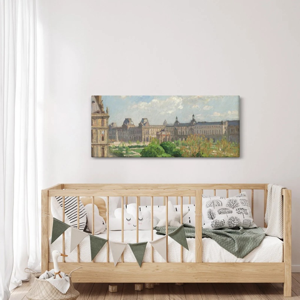 Kép - Camille Pissarro, Place du Carrousel, Paris, reprodukciók (120x50 cm)