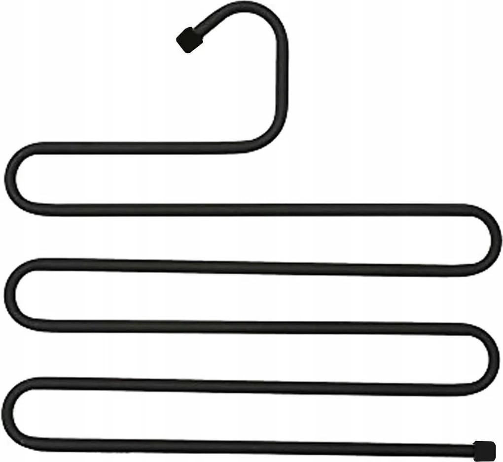 Apt AG17B 5 részes nadrágtartó, fém, fekete