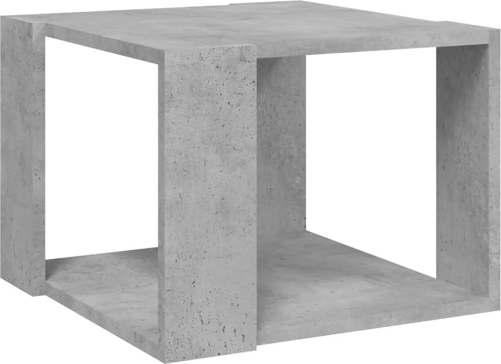 vidaXL betonszürke szerelt fa dohányzóasztal 40 x 40 x 30 cm