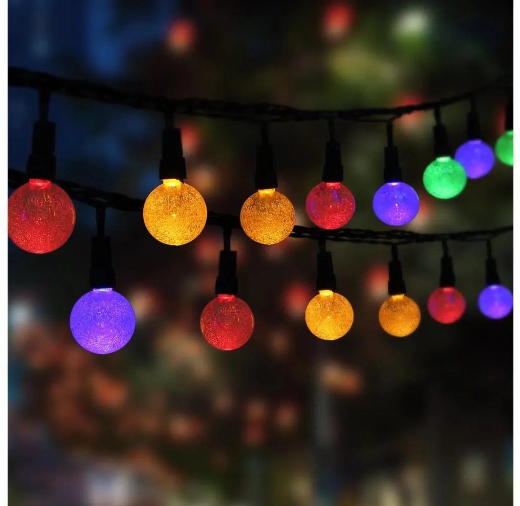 Globo 36352-20 - LED RGB Napelemes lánc 20xLED/0,06W/3V 770 cm IP44