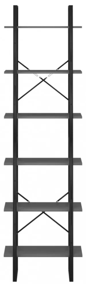 2 db szürke forgácslap tárolópolc 60 x 30 x 210 cm