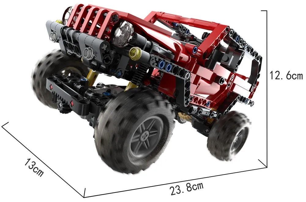COGO® 5801 | lego-technic-kompatibilis építőjáték | 501 db építőkocka | Racing terepjáró jeep