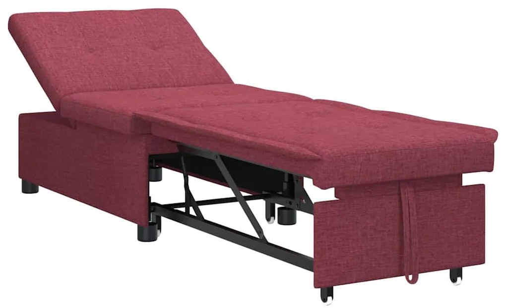 Kanapéágy Piros 194 x 67 x 37 cm szövet