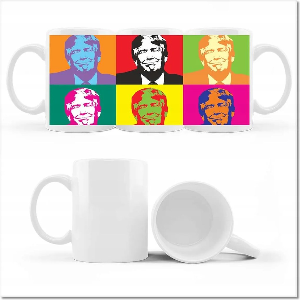 Fotó bögre Trump Absztrakt