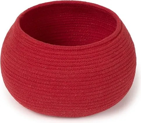 Piros textil játéktároló kosár ø 28x20 cm Apple – Lorena Canals