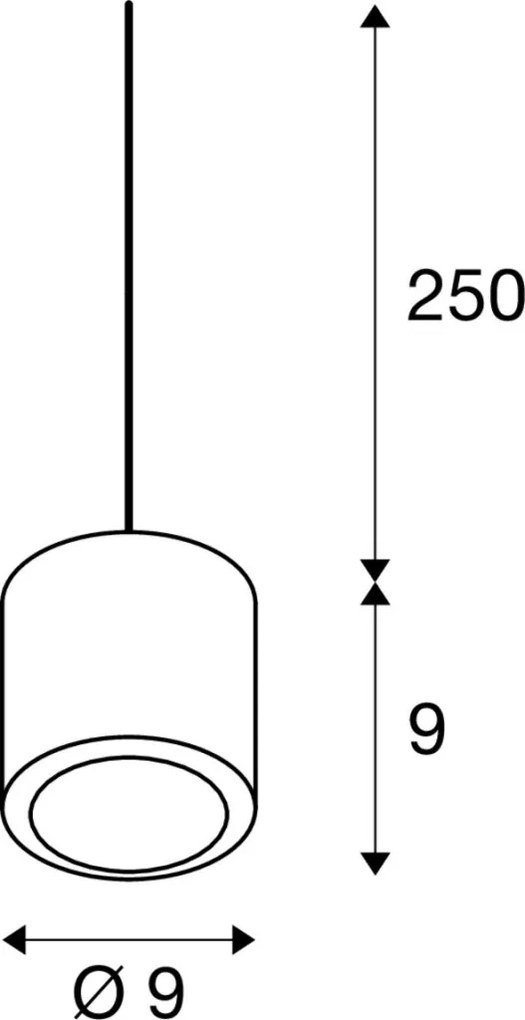 SLV 1004673 OCULUS Hengeres Függesztett Lámpa Fehér, Átlátszó LED IP20