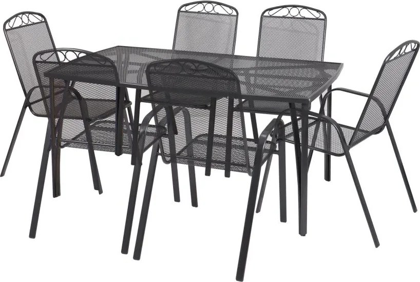 7-részes ZURICH Kerti bútor szett fémből ZWMT 24