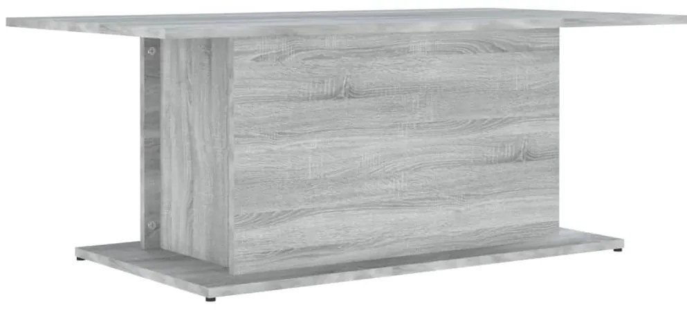 Szürke sonoma szerelt fa dohányzóasztal 102x55,5x40 cm