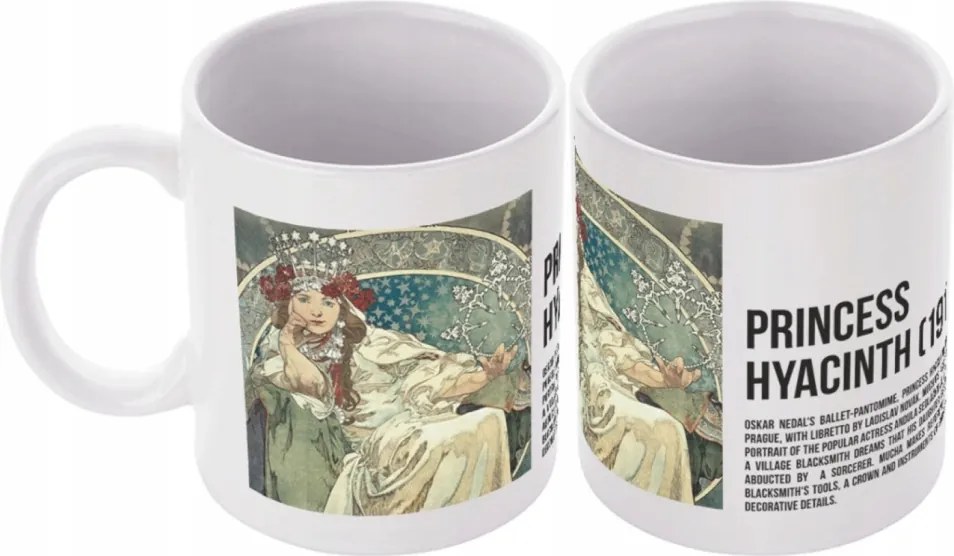 Alphonse Mucha bögre Jácint hercegnő