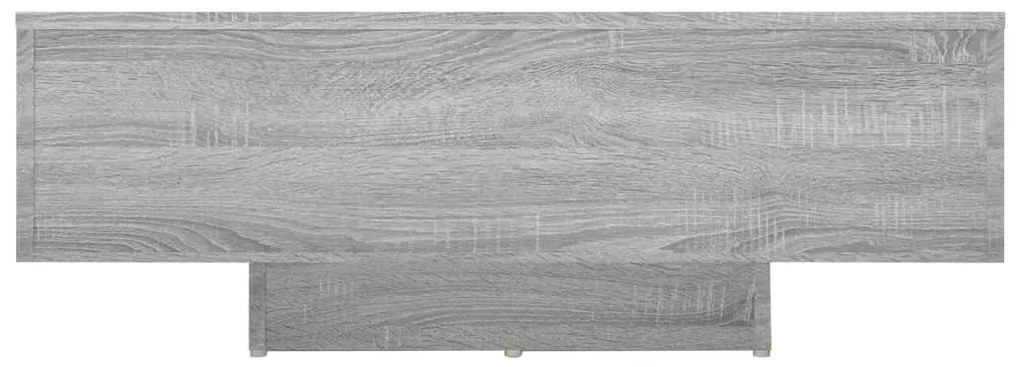 Szürke sonoma színű szerelt fa dohányzóasztal 85 x 55 x 31 cm
