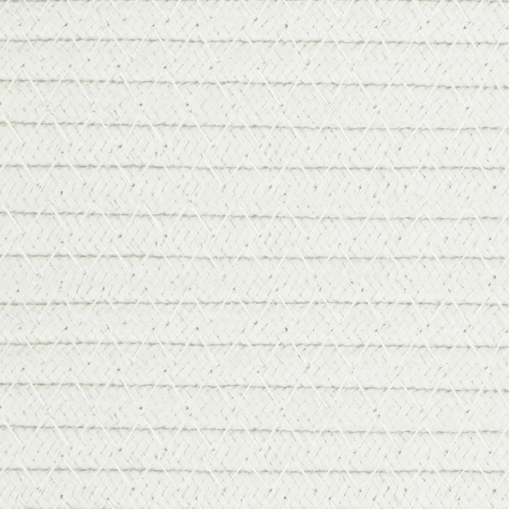 szürke és fehér pamut tárolókosár Ø40 x 25 cm