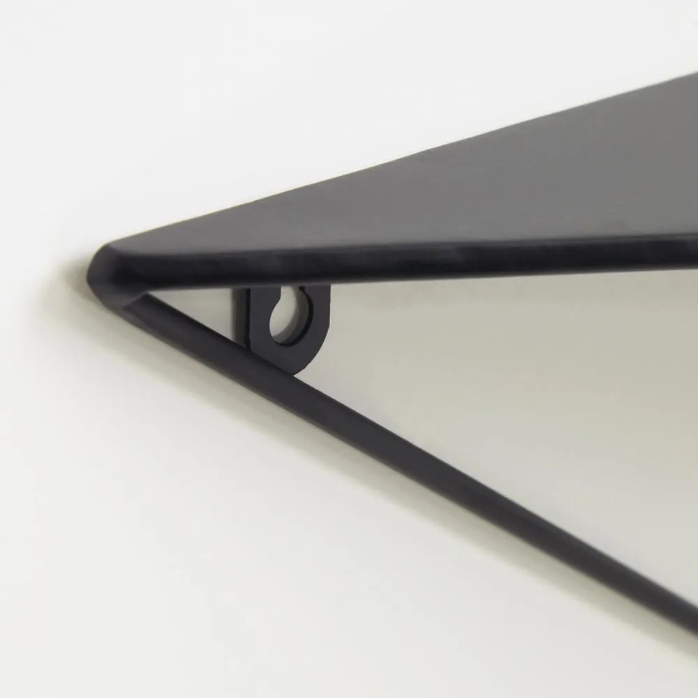 Fekete fém fali polc Upp – Kave Home