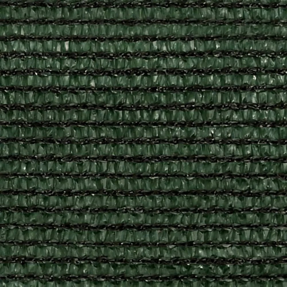 sötétzöld HDPE napvitorla 160 g/m² 5 x 6 x 6 m