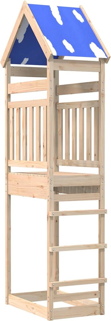 vidaXL Játék Torny Barna 52,5 x 85 x 265 cm Tömör fenyőfa