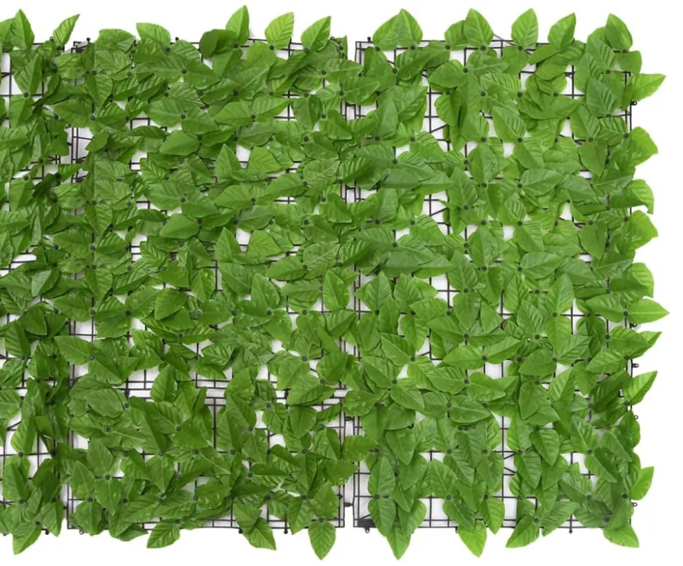 zöld leveles erkélyparaván 200 x 100 cm