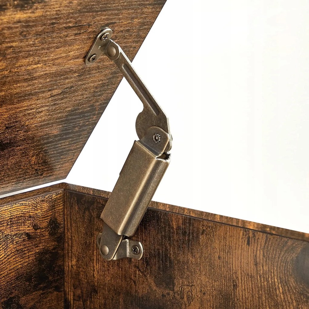 Tárolódoboz fedéllel TAYLOR 100x40 cm, rusztikus barna