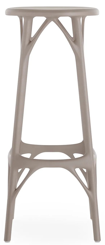 Barová židle A.I. STOOL LIGHT, v. 75 cm, více barev - Kartell Szín: šedá