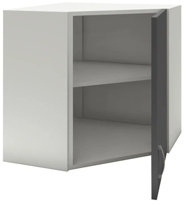 Benita 1 ajtós Felső konyhaszekrény Antracit-Fehér 60x60x60 cm N