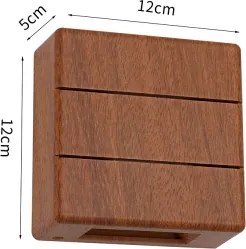 Brilagi - LED kültéri fali lámpatest DOUBLERAY LINE LED/6W/230V fa hatású IP54