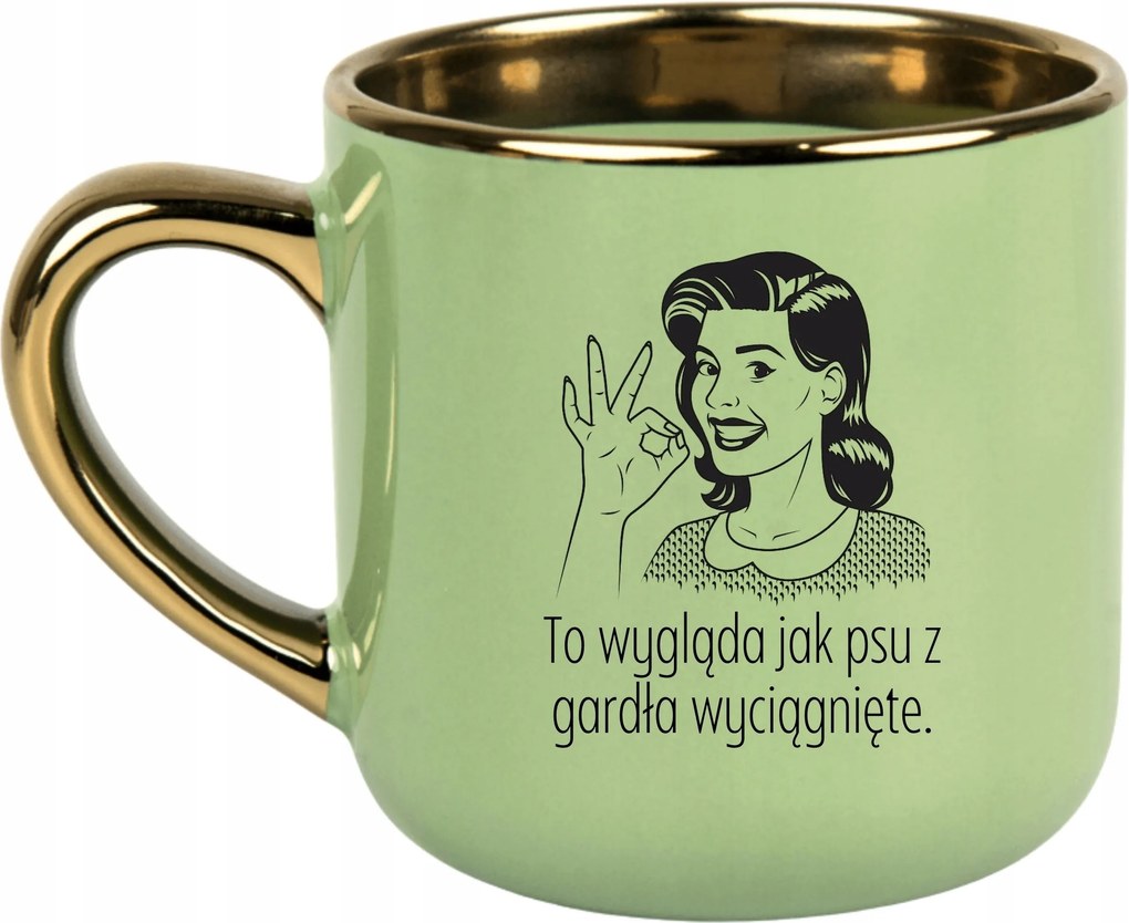 Bögre Zöld Ajándék Vicces Anyák Napja, Mint A Kutya Torkából Kihúzott