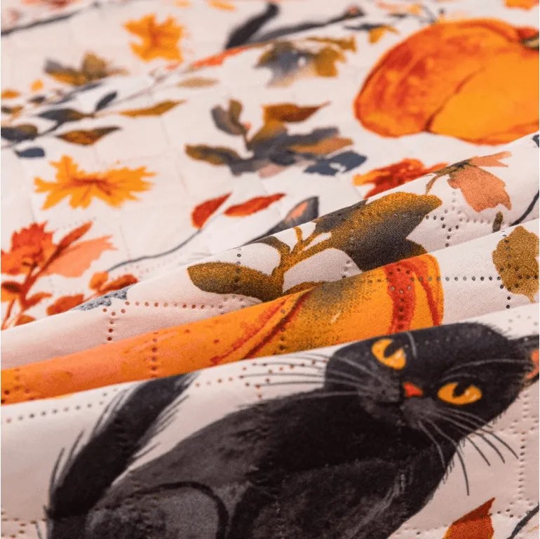 Ágytakaró CATS AND PUMPKINS, színes Méret: 220 x 240 cm