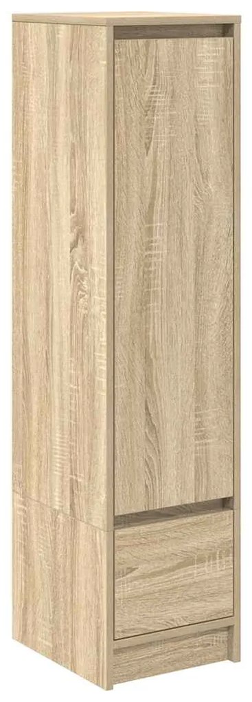sonoma tölgy szerelt fa magasszekrény 29,5x34x119,5 cm