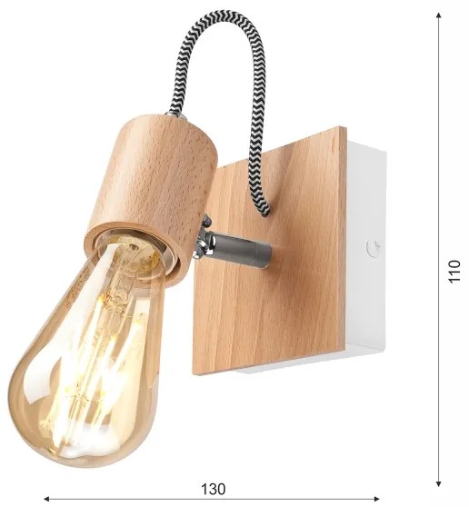 Fali lámpa GUSTAVO 1xE27/60W/230V