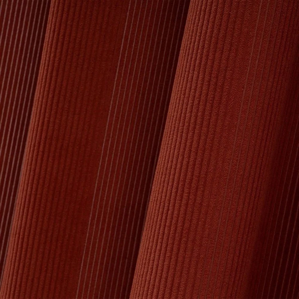 Terrakotta színű kordbársony függöny 140x260 cm Merely – Casa Selección