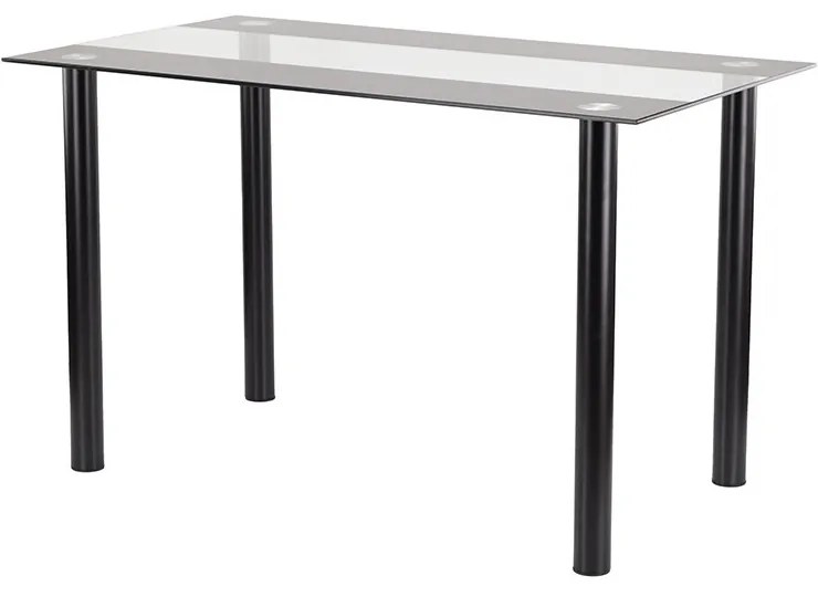 Riona 120 cm szögletes üveg étkezőasztal